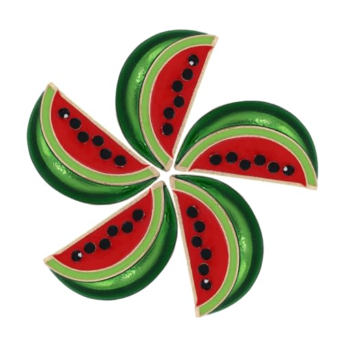 HAWILLOSCH 5stücke Wassermelonen-anstecknadel Wassermelonen-brosche Legierung Schal-clip Pullover-clip Cardigan-clips Verschluss Für Kleidung Damen Schmuck von HAWILLOSCH