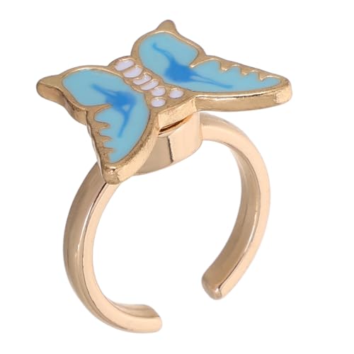 HAWILLOSCH Fidget Ring für Einstellbarer Stressabbau Ring Sensorisches für Jungen und Perfektes Nagelpickung von HAWILLOSCH