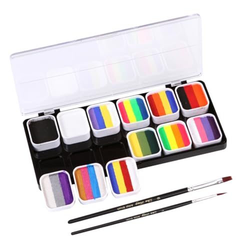 HAWILLOSCH Gesichtsfarbe Make-up-set Aquarell Set Körperfarbe für Halloween und Mädchen Gesichtspigment HAWILLOSCH Gesichtsfarbe Make-up-set Aquarell Set Körperfarbe für Halloween und Mädchen Gesichtspigment von HAWILLOSCH