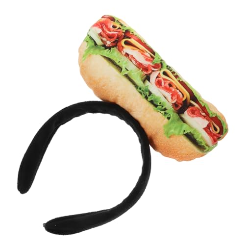 HAWILLOSCH Sandwich-stirnband Essen-kopfschmuck Party-accessoires Foto-requisit Cosplay- Geburtstagsfeier Bühnenauftritt Osterdeko Leicht Tragbar von HAWILLOSCH