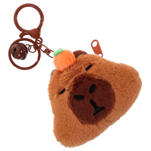 HAWILLOSCH Mini Plüsch Münzgeldbörse Mädchen Cartoon Tierform Kleingeldbörse mit Karabiner Schlüsselanhänger Partygeschenk Tasche von HAWILLOSCH