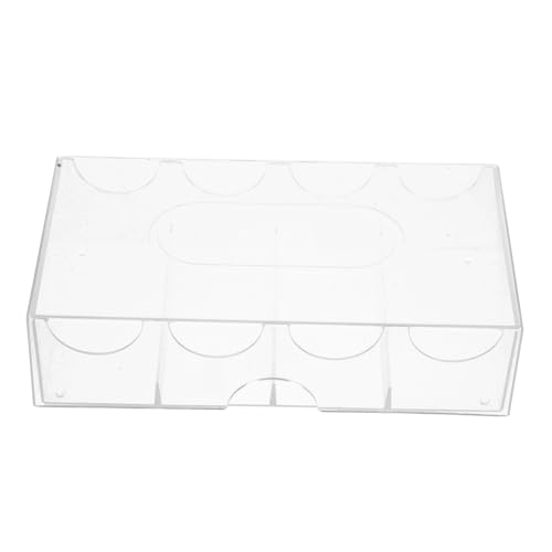 HAWILLOSCH Multi-Grid Poker Chip Aufbewahrungsbox Transparente Langlebige Chip-Organizer Mit Fächern Für Texas Hold Und Kartenspiele Praktische Multifunktionale Speicherlösung von HAWILLOSCH