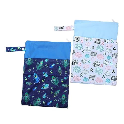 HAWILLOSCH Servietten-aufbewahrungstaschen-Set Wickeltasche Mit Doppelreißverschluss Kompakte Reisetasche Für Damen Kein Geruch Keine Reizung Polyester von HAWILLOSCH