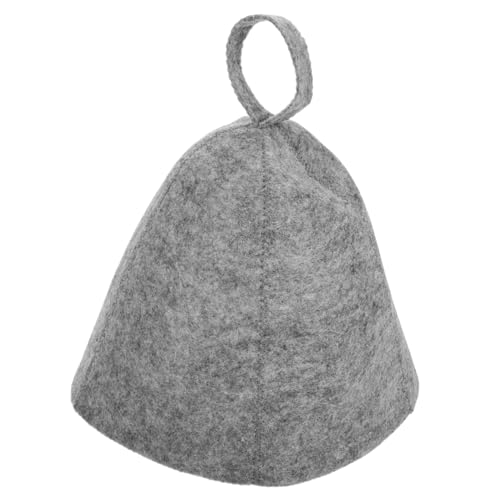 HAWILLOSCH Sauna Hut Für Damen Aus Weichem Wollfilz Minimalistisches Design Saugfähige Haarhaube Für Bad Und Wellness Eleganter Haarprotektor Für Sauna Und Dampfbad von HAWILLOSCH