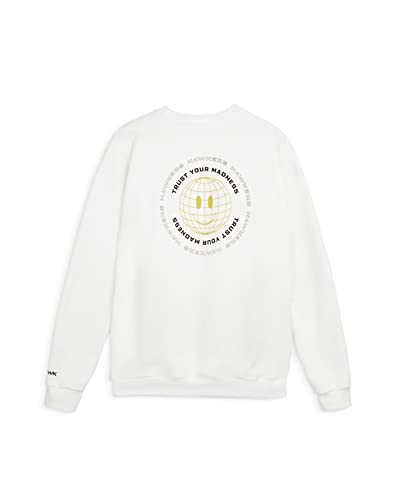 HAWKERS Unisex Erwachsene Sweatshirt, Weiß, M von HAWKERS