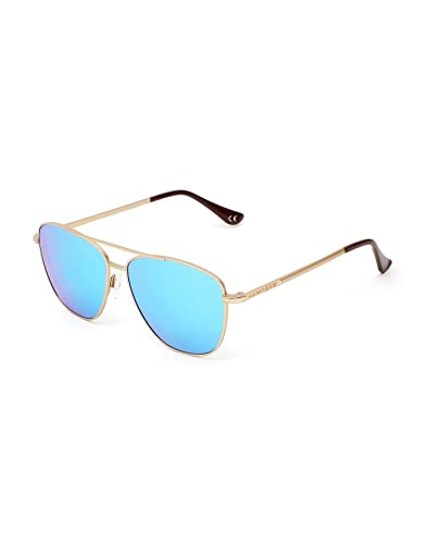 HAWKERS Unisex Lax Karat Clear Sonnenbrille, Turquoise-Blue Polarized · Gold, Einheitsgröße von HAWKERS