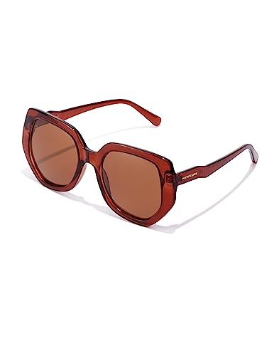 HAWKERS Unisex Mia Sonnenbrille, Solid Caramel · Caramel Brown, Adulto von HAWKERS