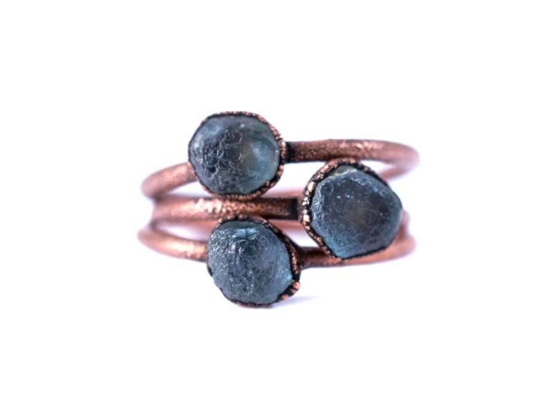 Saphir Ring | Mit Blauem Blauer Schmuck Roher Stein von HAWKHOUSE