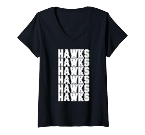 Damen FALKEN T-Shirt mit V-Ausschnitt Damen FALKEN T-Shirt mit V-Ausschnitt von HAWKS