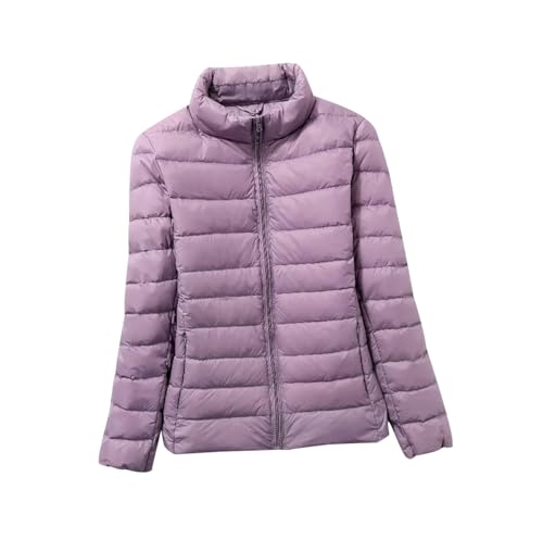 HAXNOHEY Steppjacke Damen Leichte Daunenjacke Damen Puffer Jacke Damen Daunenmantel Damen Steppmantel Steppjacke Mantel Daunen Steppjacke Damen Winter Cropped Puffer Jacket 5XL von HAXNOHEY
