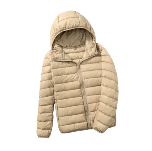 HAXNOHEY Steppjacke Damen Leichte Daunenjacke Damen Puffer Jacke Damen Daunenmantel Damen Steppmantel Steppjacke Mantel Daunen Steppjacke Damen Winter Cropped Puffer Jacket M von HAXNOHEY