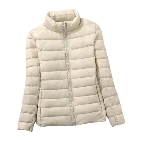 Leichte Daunenjacke Damen Ultraleichte Daunen Steppjacke Puffer Jacke Damen mit Kapuze Leichter Steppmantel Damen Leicht Daunenmantel Puffer Mantel Damen Down Jacket Women Daunenjacke Damen XL von HAXNOHEY