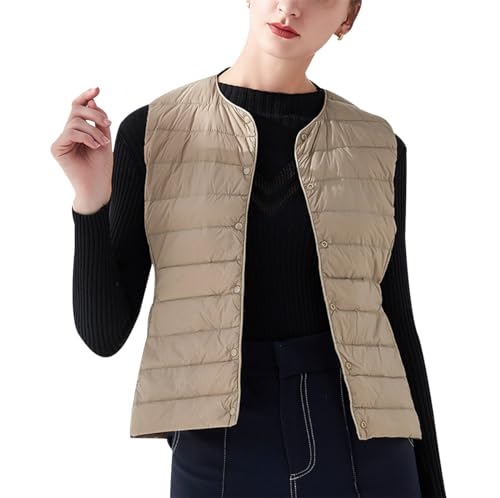 Steppweste Damen Leicht Leichte Daunenweste Damen Ärmellose Steppweste Jacke Ärmellos Damen Westen Puffer Weste Frauen Wattierte Weste Damen Gesteppte Weste Stepp Damen Damen-Steppwesten Kamel L Steppweste Damen Leicht Leichte Daunenweste Damen Ärmellose Steppweste Jacke Ärmellos Damen Westen Puffer Weste Frauen Wattierte Weste Damen Gesteppte Weste Stepp Damen Damen-Steppwesten Kamel L von HAXNOHEY