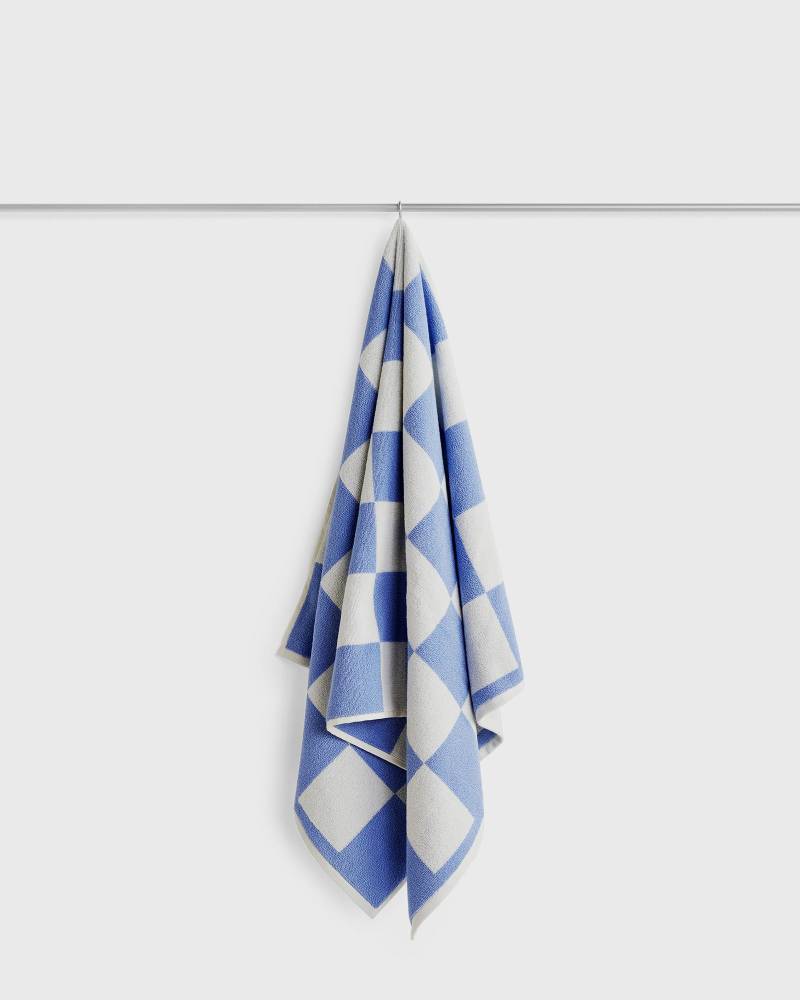 HAY Check Bath Towel men Bathing blue|beige in Größe:ONE SIZE von HAY