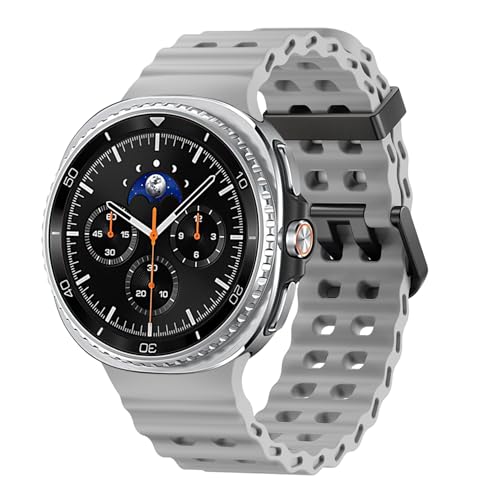 HAYONLIY Sportarmbänder, kompatibel mit Samsung Galaxy Watch 8, Band 40 mm, 44 mm/Galaxy Watch 8 Classic, 46 mm, keine Lücke, atmungsaktives Armband, wasserdicht, weiches Silikonarmband für Damen und von HAYONLIY