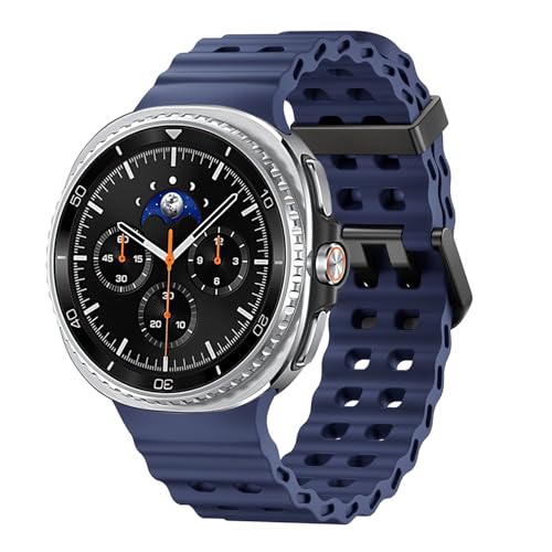 HAYONLIY Sportarmbänder, kompatibel mit Samsung Galaxy Watch 8, Band 40 mm, 44 mm/Galaxy Watch 8 Classic, 46 mm, keine Lücke, atmungsaktives Armband, wasserdicht, weiches Silikonarmband für Damen und von HAYONLIY