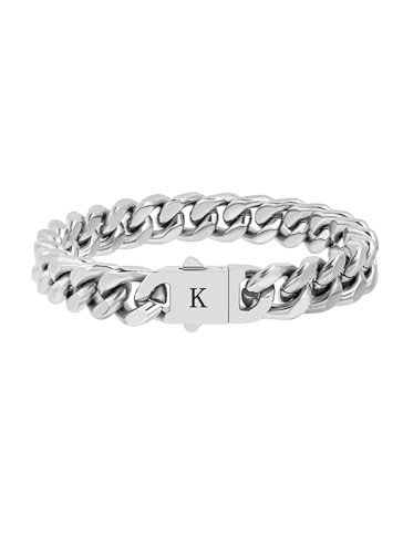HAYOUWAY Armband Herren Silber mit Buchstaben Edelstahl, Herren Armband Damen Panzerkette Armbänder für Herren mit Gravur A-Z Personalisierte Vatertag Geschenke für Papa Männer Freund Geburtstag HAYOUWAY Armband Herren Silber mit Buchstaben Edelstahl, Herren Armband Damen Panzerkette Armbänder für Herren mit Gravur A-Z Personalisierte Vatertag Geschenke für Papa Männer Freund Geburtstag von HAYOUWAY