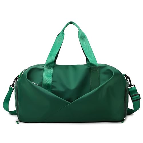 Frauen Sport Sporttasche Reise Trocken Nass Tasche Handtasche Multifunktions Schwimmen Schulter Messenger Wochenende Fitness Training Tasche (Farbe : Big Green) von HAZARA