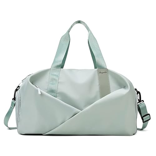 Frauen Sport Sporttasche Reise Trocken Nass Tasche Handtasche Multifunktions Schwimmen Schulter Messenger Wochenende Fitness Training Tasche (Farbe : Big Mint Green) von HAZARA