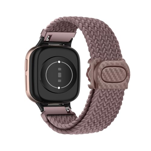 Geflochtenes Armband Kompatibel für Honor Watch 4 Armbänder für Damen Herren Ersatzarmband Solo Loop für Honor Watch 4 Armband Nylon Sport Elastisches Band für Honor Watch 4 (C,Nylon) von HAZARA