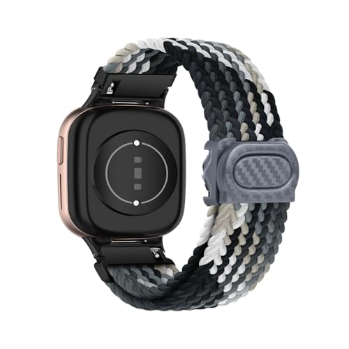 Geflochtenes Armband Kompatibel für Honor Watch 4 Armbänder für Damen Herren Ersatzarmband Solo Loop für Honor Watch 4 Armband Nylon Sport Elastisches Band für Honor Watch 4 (G,Nylon) von HAZARA