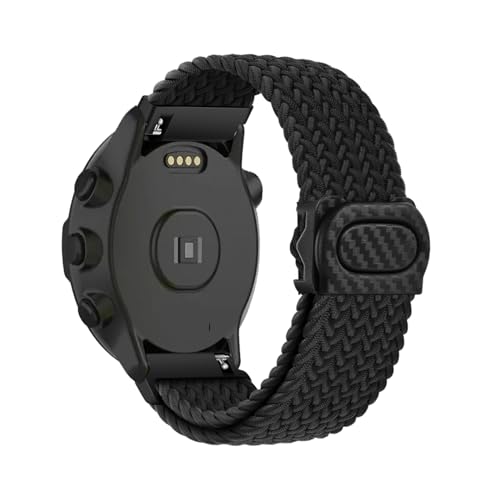 Geflochtenes Armband Kompatibel für Suunto 7 Armbänder für Damen Herren Ersatzarmband Solo Loop für Suunto 7 Armband Nylon Sport Elastisches Band für Suunto 7 (G,Nylon) von HAZARA