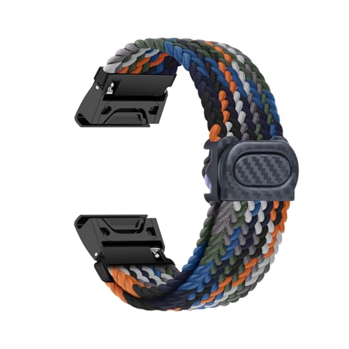 Geflochtenes Armband für Fenix 7/Fenix 6/5 Plus Armbänder für Damen Herren Ersatzarmband Solo Loop für Fenix 7/Fenix 6/Fenix 5 Plus Armband Nylon Sport Band für Fenix 7/Fenix 6/5 Plus (K,Nylon) von HAZARA