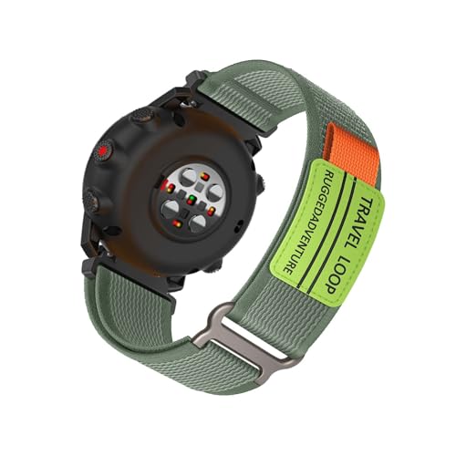 HAZARA Nylon Armband Kompatibel mit Polar Grit X Armbänder Sport Armband für Damen Herren Sportarmband Adjustable Textil Loop Ersatzarmband für Polar Grit X (E,Nylon) von HAZARA