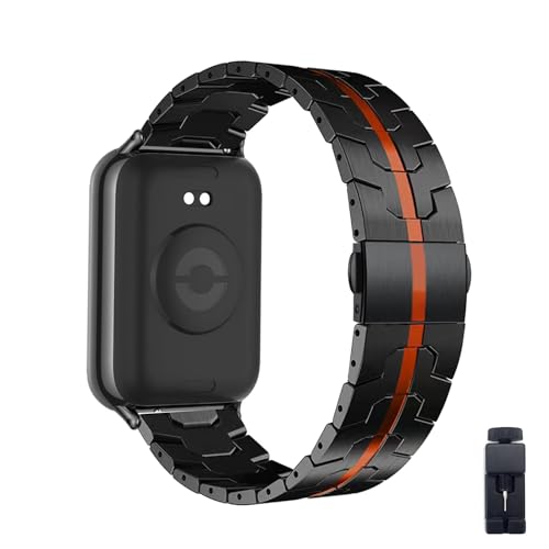 Metall Armband für Xiaomi Mi Band 8 Pro Armband Edelstahl Band mit Herren Damen Ersatzarmband mit Mi Band 8 Pro Uhrenarmbänder Metall Band für Xiaomi Mi Band 8 Pro (G,mi band8pro) von HAZARA