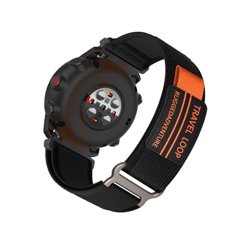 Nylon Armband Kompatibel mit Polar Grit X Pro Armbänder Sport Armband für Damen Herren Sportarmband Adjustable Textil Loop Ersatzarmband für Polar Grit X Pro (J,Nylon) von HAZARA