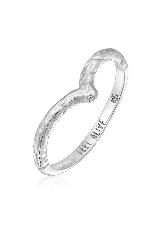 HAZE & GLORY Fingerring V-Form Vintage - Feel Alive 925 Silber, Boho von HAZE & GLORY