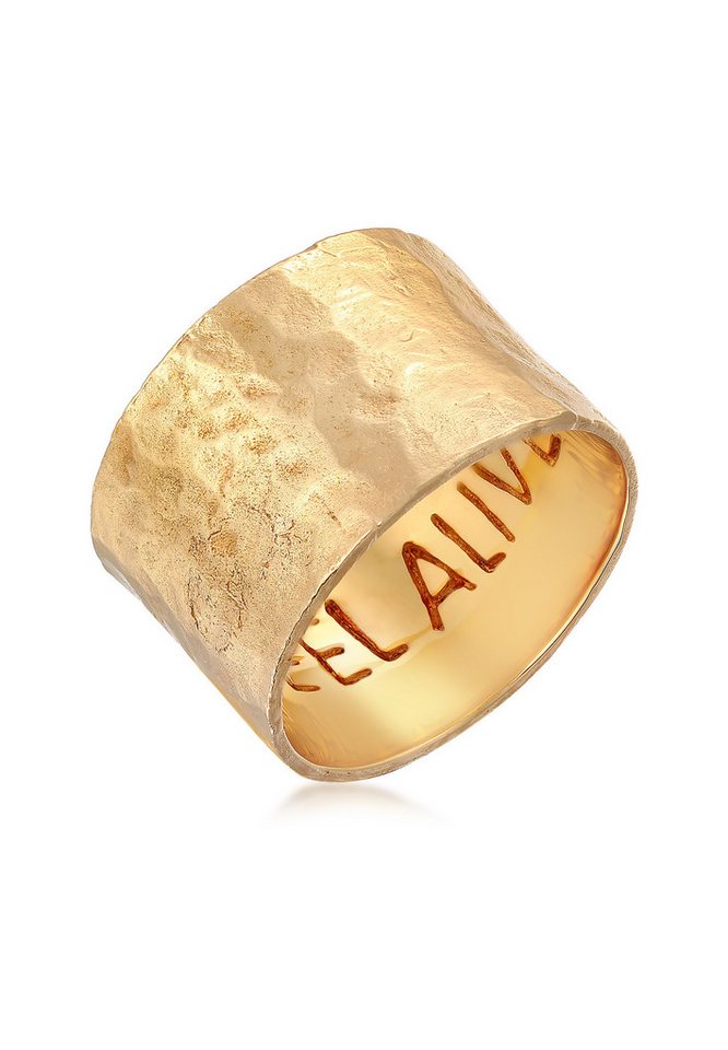 HAZE & GLORY Silberring Bandring - Feel Alive 925 Silber von HAZE & GLORY