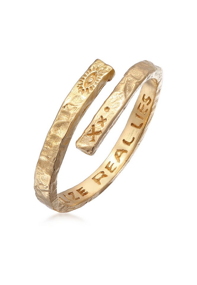 HAZE & GLORY Silberring Herren - Twisted Eye 925 Silber, Evil Eye von HAZE & GLORY