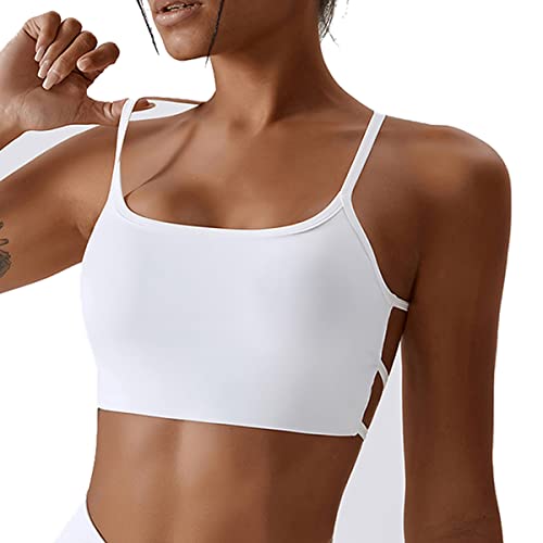 HAZENS Damen Sport Bra Gepolsterter Sport-Bra Crossback - Sport Bra Top für Yoga Fitness Joggen Laufen, Atmungsaktiv Bra mit Abnehmbaren Cups, ohne Bügel von HAZENS