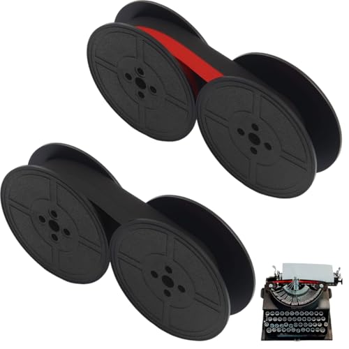 HAZMA 2 Stück Original Farbband Für Din 2103-53Mm Durchmesser,Schwarz/Rot - Hochwertiges Farbband Für Klare Und Präzise Druckergebnisse(2 Farben) von HAZMA