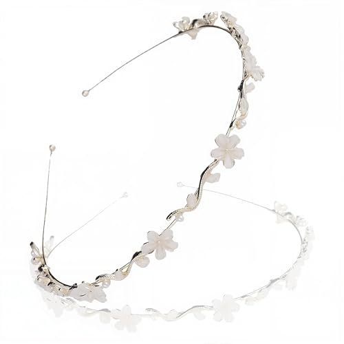 HAZMA Haarreifen Damen, Blumenstirnband,Haarschmuck Kommunion Mädchen,Brautschmuck,Kommunionkleid Mädchen,Hochzeit Und Besondere Anlässe von HAZMA