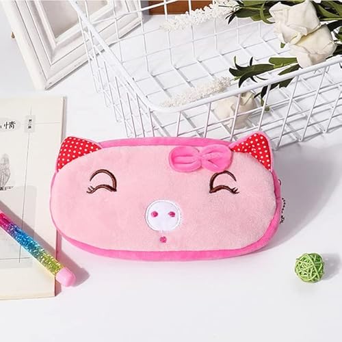 1Pcs Kawaii Cartoon Bleistift Fall Plüsch Nette Griff Bleistift Fall Schule Liefert Bleistift Tasche für Junge Mädchen Schreibwaren Beutel von HAssy