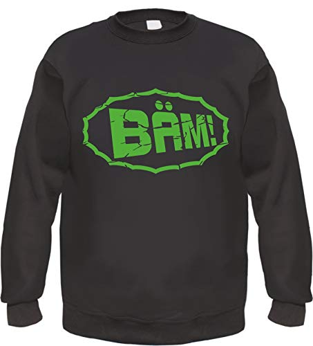 Bäm Sweatshirt - Bedruckt - Pullover L Schwarz von HB_Druck