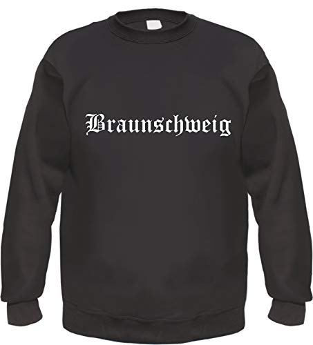 Braunschweig Sweatshirt - Altdeutsch - Bedruckt - Pullover L Schwarz von HB_Druck