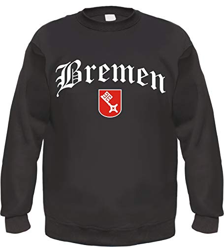 Bremen Sweatshirt - Altdeutsch - Bedruckt - Pullover XL Schwarz von HB_Druck