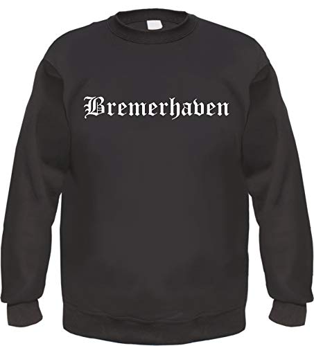 Bremerhaven Sweatshirt - Altdeutsch - Bedruckt - Pullover Schwarz L von HB_Druck