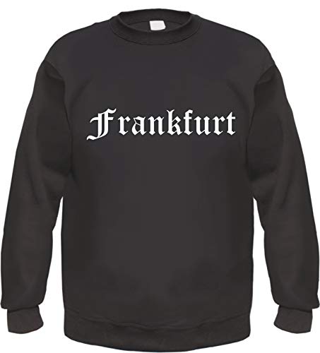 Frankfurt Sweatshirt - Altdeutsch - Bedruckt - Pullover L Schwarz von HB_Druck