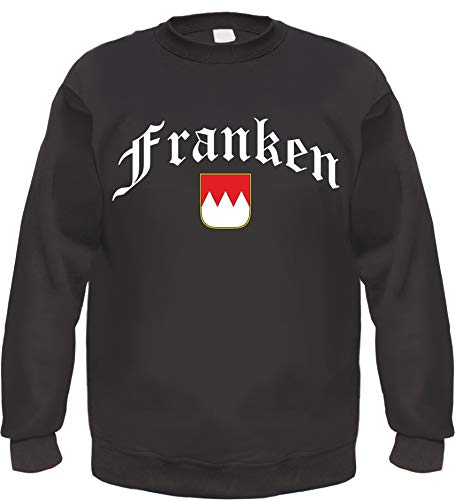 Franken Sweatshirt - Bedruckt - Pullover 2XL Schwarz von HB_Druck