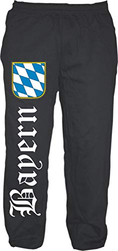 HB_Druck Bayern Jogginghose - Altdeutsch - Sweatpants - Jogger - Hose M Schwarz von HB_Druck