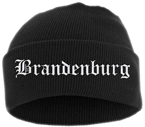 HB_Druck Brandenburg Umschlagmütze - Mütze - Bestickt - Einheitsgröße Schwarz von HB_Druck