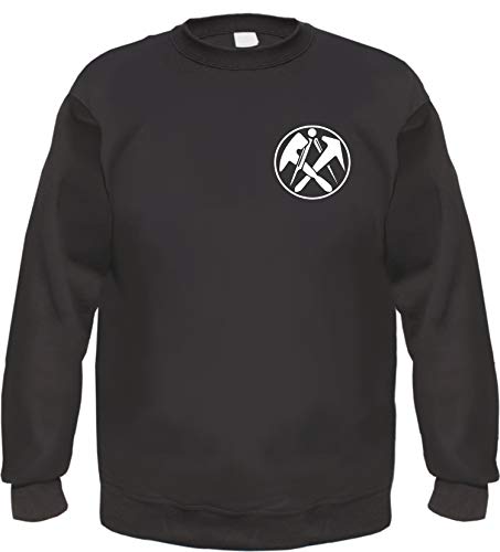 HB_Druck Dachdecker Sweatshirt Pullover 2XL Schwarz von HB_Druck