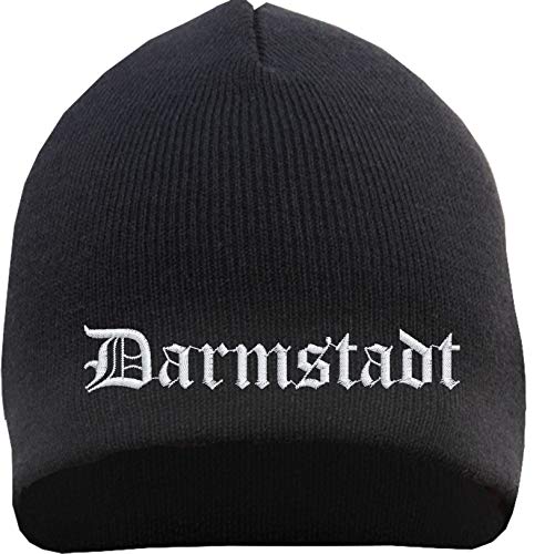 HB_Druck Darmstadt Beanie - Bestickt- Mütze Einheitsgröße Schwarz von HB_Druck