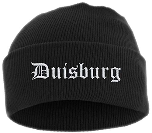 HB_Druck Duisburg Umschlagmütze - Mütze - Bestickt - Einheitsgröße Schwarz von HB_Druck