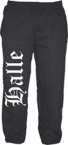 HB_Druck Halle Jogginghose - Altdeutsch - Sweatpants - Jogger - Hose Schwarz XL von HB_Druck
