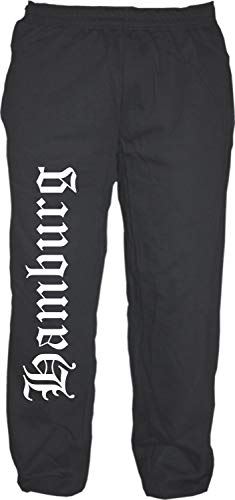 HB_Druck Hamburg Jogginghose - Altdeutsch - Sweatpants - Jogger - Hose Schwarz M von HB_Druck